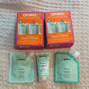 BUNDLE OF TWO Amika The Kure Repair Set with Orange and Green Packaging